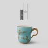 Auratic Madam Porcelain Orchid Heart Mug