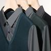 Fake Two-Piece Shirt Collar Long-Sleeved T-Shirt Medium Top Men'S Business Casual Polo Shirt