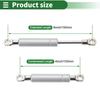 Motoforti Universal Lift Support Strut Gas Springs, 6 Inch/150mm, 45lb/200N/20kg, Metal Silver Tone, 2-Piece Set