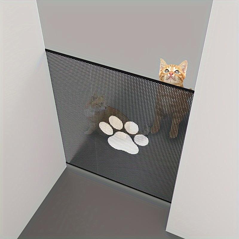 1 Porte de Sécurité Réglable Anti-Saut pour Animaux de Compagnie, Adaptée aux Encadrements de Porte - Facile à Installer Barrière d'Isolation en Maille pour Chien et Chat, Matériau Durable
