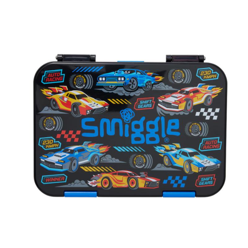 Smiggle Cartoon Backpack for Primary Students with Name Card & Trolley