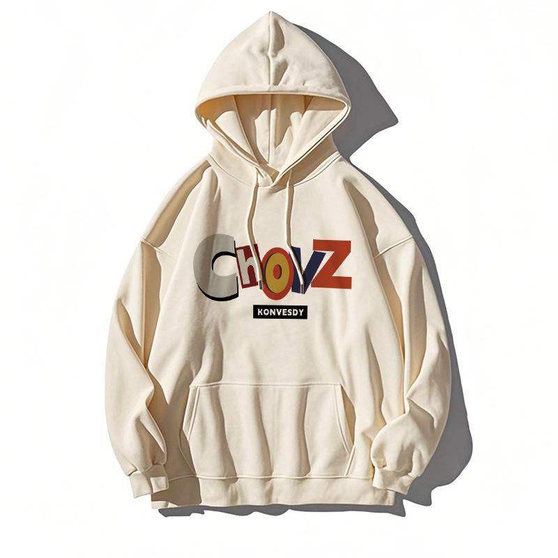 Sweater boys autumn and winter 2025 new velvet teen loose American high street jacket hoodie women XXXL