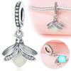 Beads Copper Charms Original Firefly Insect Pendant Beads Fit Bracelet Jewelry Diy Women Fine Gift Accessory