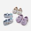 Spring 2026 Korean Style Baby Crystal Bowknot Soft Sole Flats