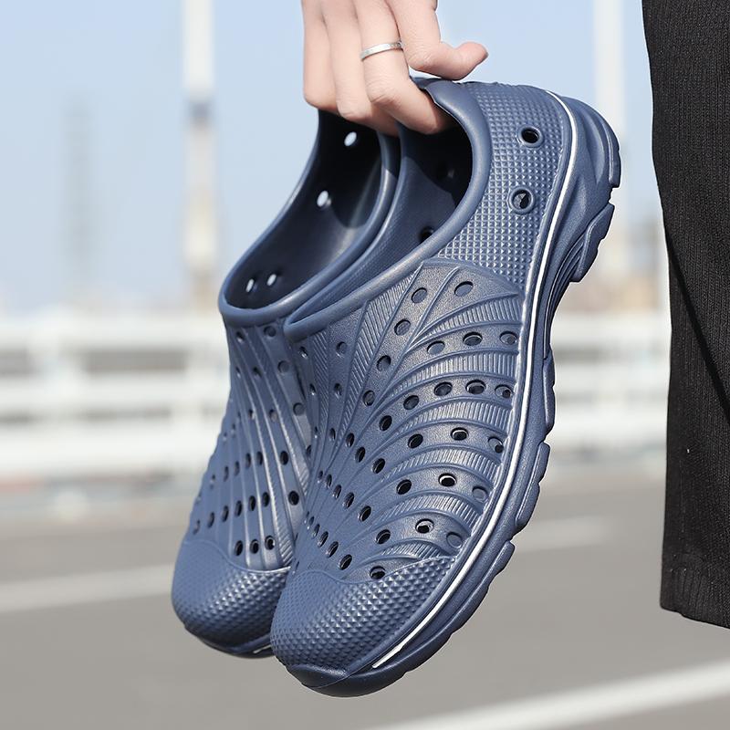 

Fashion New Men s Summer Hollow Out Breathable Beach Sandals Casual Outdoor Slippers Male Water Sandals Men Flip Flops 2025 Clogs Slieds 42