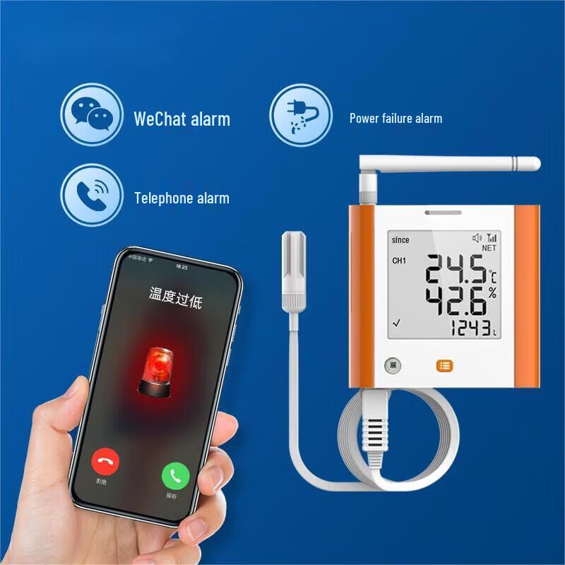 Xiangyangtian Bezprzewodowy rejestrator danych temperatury i wilgotności 4G