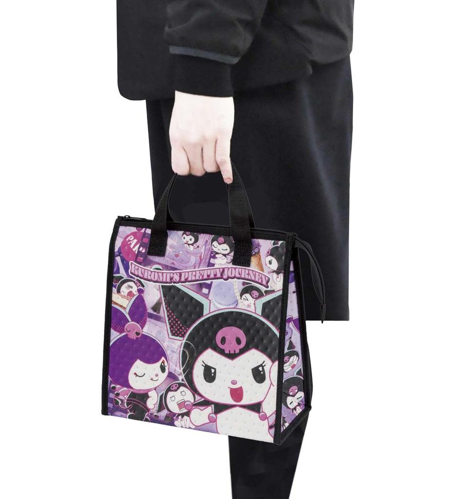 Bolsa Térmica para Almoço Skater, Bolsa Bonita, Tecido Não Tecido, Bolsa, Kuromi, Viagem, Sanrio, FBC1-A