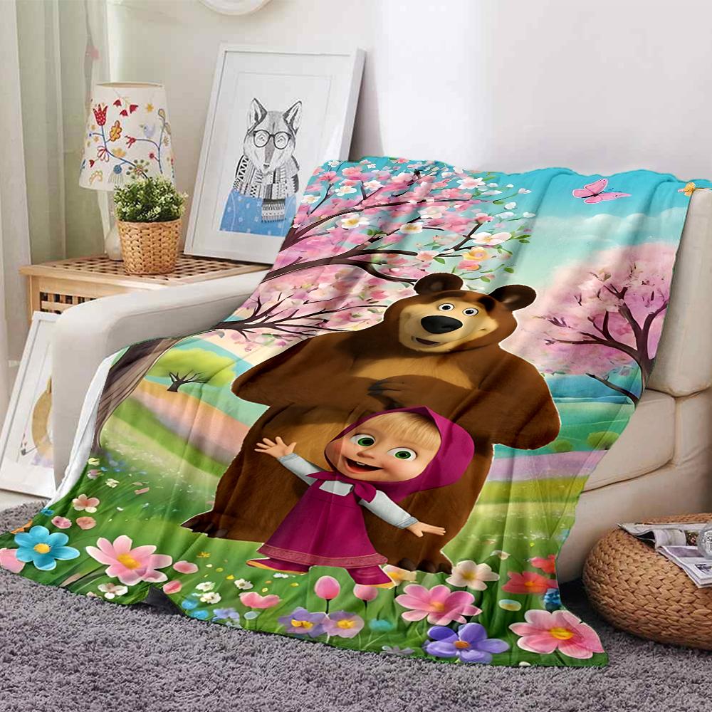 Springtime Adventure Woods Blanket Soft Throw Blanket For Home Bedroom Bed Sofa Travel Office Solid Christmas Blanket