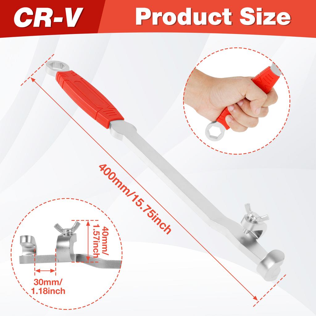 Wrench Extender Tool Bar Long Wrench Extension Tool Mechanics Universal Spanner Torque Amplifier Device Spanner Extender Tool