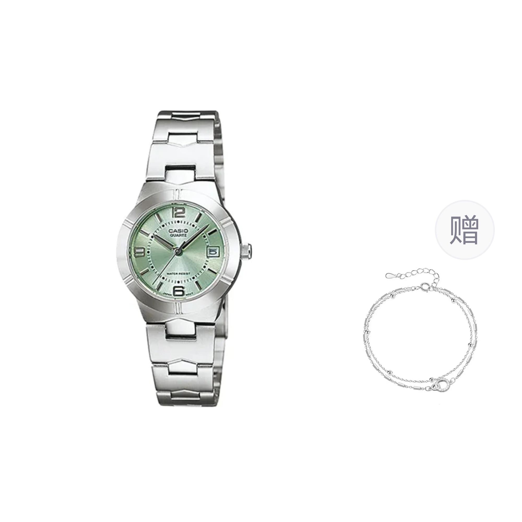 CASIO Women s Green Watch LTP-1241D-3A Green
