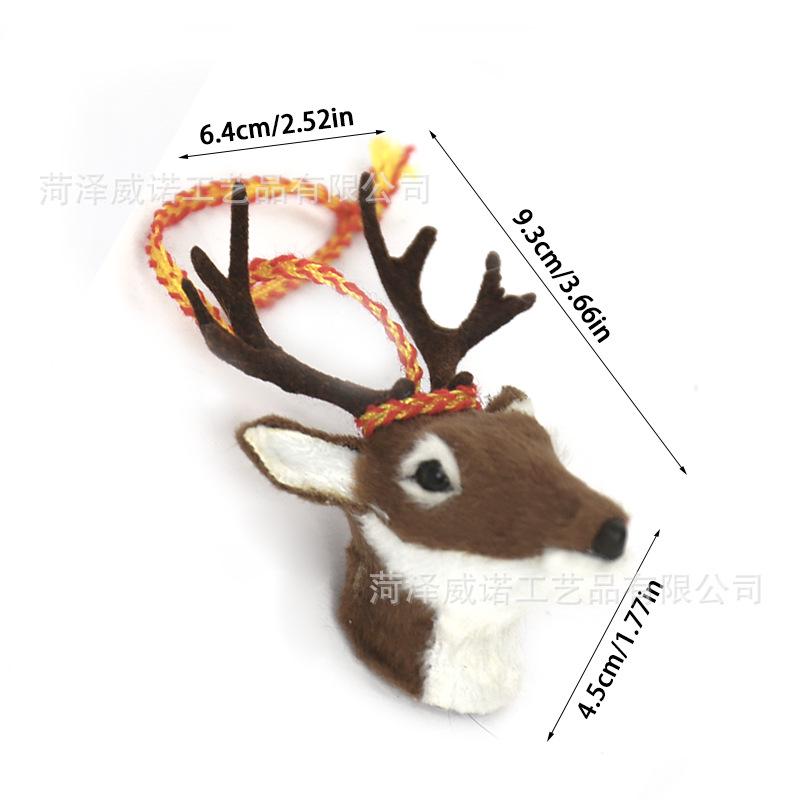 

Little Sika Deer Simulation Ornament - Animal Model Car or Home Decoration Gift