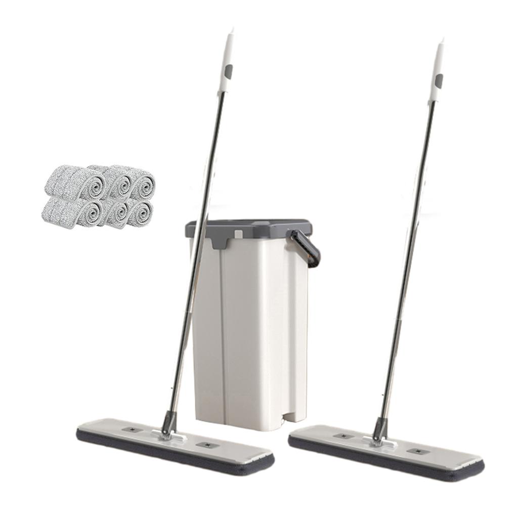 Household Large Flat Mop Floor With Bucket,360° Rotatable Cleaning Mop for Wash Floor,Home Labor-Saving Mopping Tool for Kitchen