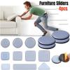4pcs/set Furniture Leg Slider Pads Anti Scratch Easy Move Heavy Furniture Thickened Moving Pad Anti-abrasion Floor Protector Mat