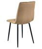 LIBRA Chair - Velvet Brown / Black Legs X 4