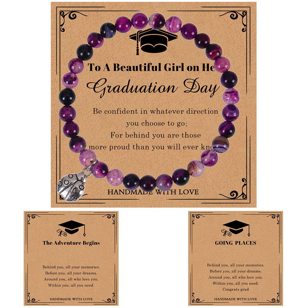 JYL TS Bracelet I Love You Projection Heart Beaded Amplifies Romantic Fortune purple agate горький липового