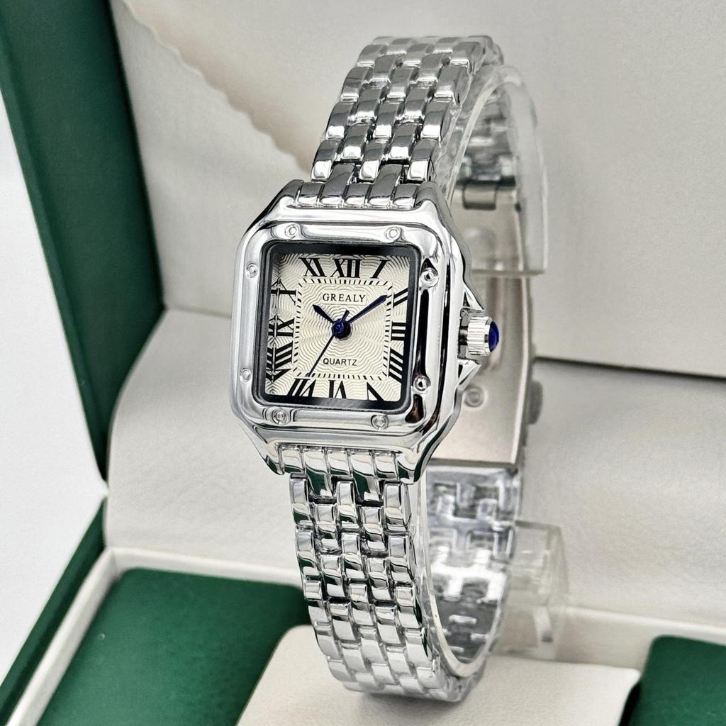 GREALY Retro Classic Waterproof Women's Square Quartz Watch