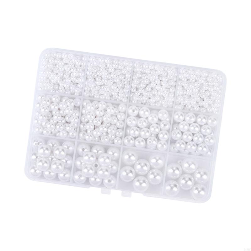 Multipurpose Plastic Pearls Set For Hair Jewelry Designs And Crafting Supplies J0MC