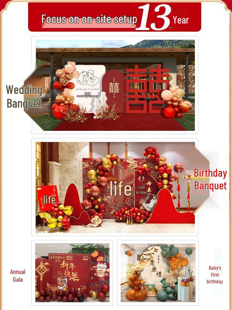 Außen Pavillon Hochzeit Hintergrundwand für Bankette und Fotos