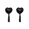 Obsessive - Heart Fringe Nipple Covers Black