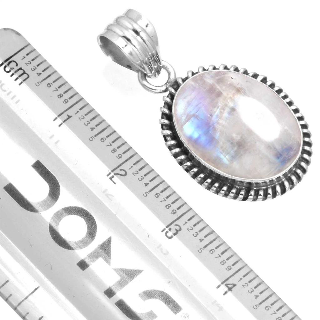 925 Sterling Silver Pendant Women Gemstone Handmade Jewelry Birthday Gift Malachite Moonstone Rose Quartz Red Stone Smoky Topaz Tiger Eye Statement