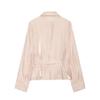   European and American Style New Women's Clothing, Metallic Effect with Belt Shirt 4387/801/537