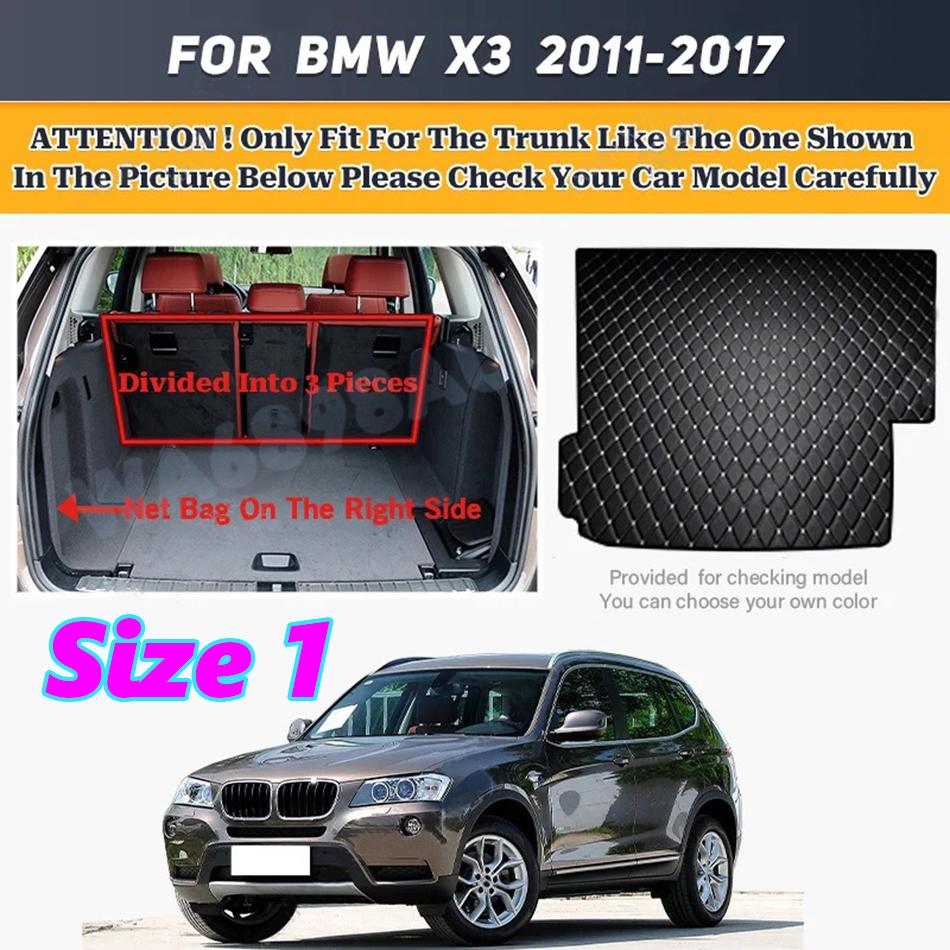 Custom Car Trunk Mat For BMW X3 2011 2012 2013 2014 2015 2016 2017 Anti Dirty Durable Leather Carpet Protective Pad