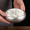 Vintage Korean Stainless Steel Rice Bowl Household Anti-scalding Rice Soup Breakfast Bowls Barbecue Restaurant Kitchen Tableware