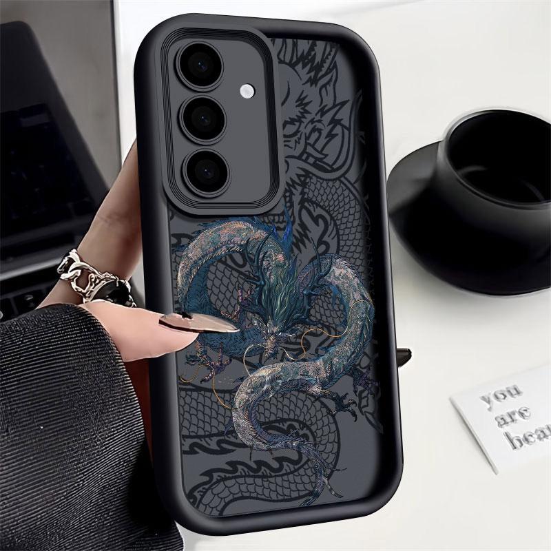 Fashion Dragon God Phone Case For Samsung S26 S25 S24 S23 S21 S20 Ultra For Galaxy S25 S24 FE S26 Plus Funda Soft Silicone Cover