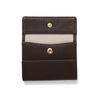 Corale Coin Case, Mini Wallet, Small Wallet, No-Fold Bill Wallet, Women's Tri-Fold Wallet, Genuine Italian Leather (Chocolate)