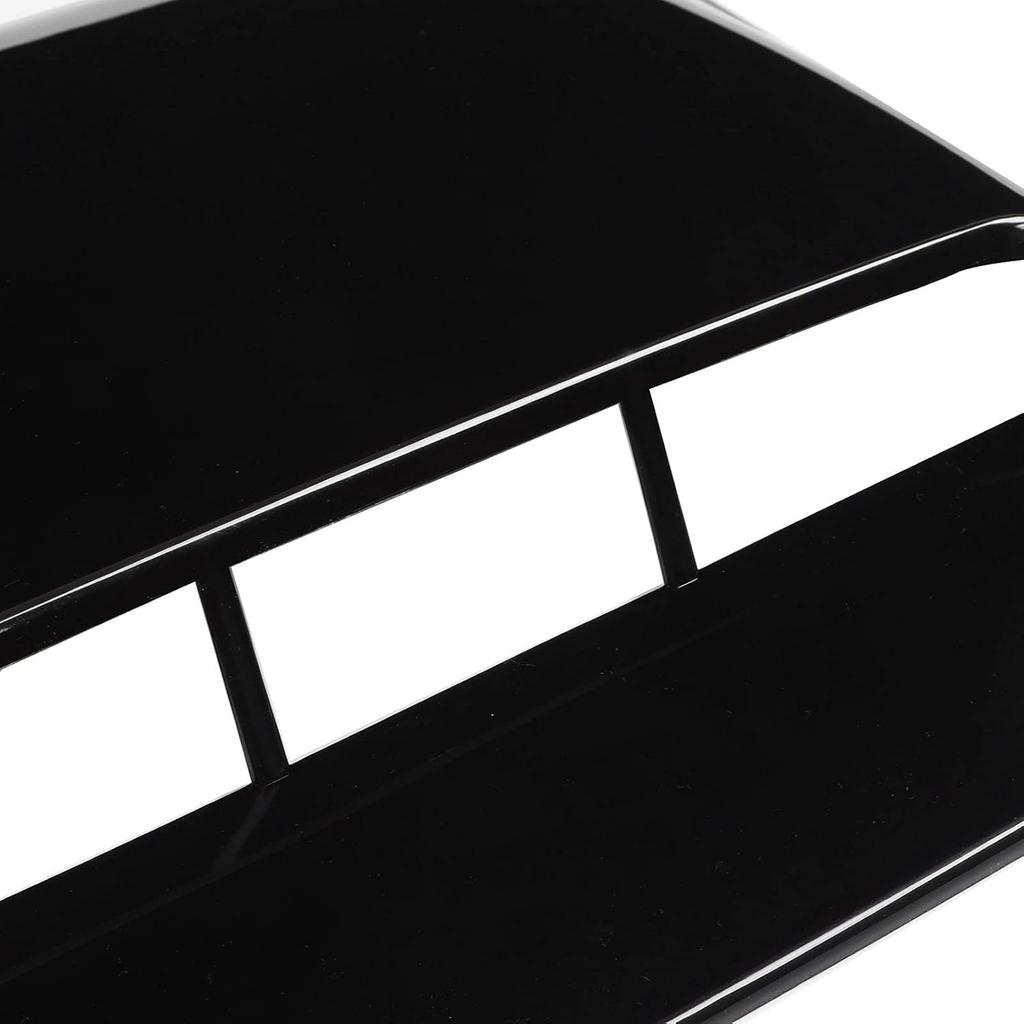 Aramox ABS Carbon Fiber Hood Scoop Cover, Universal Car Bonnet Vent, Glossy Black, for Automobile Modification