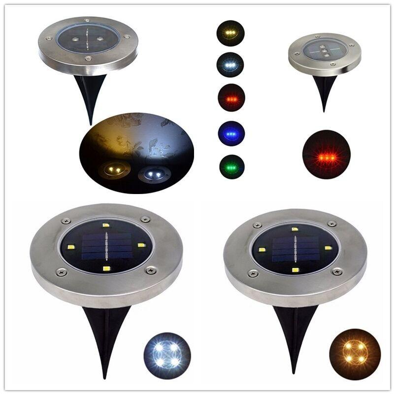 Elegant Led Solar Powered Underground Buried Light Lamp For Garden And Road Decoration
