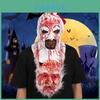 New Halloween Terrifying Soul Clown Mask Latex Horror Prop For Costume Parties