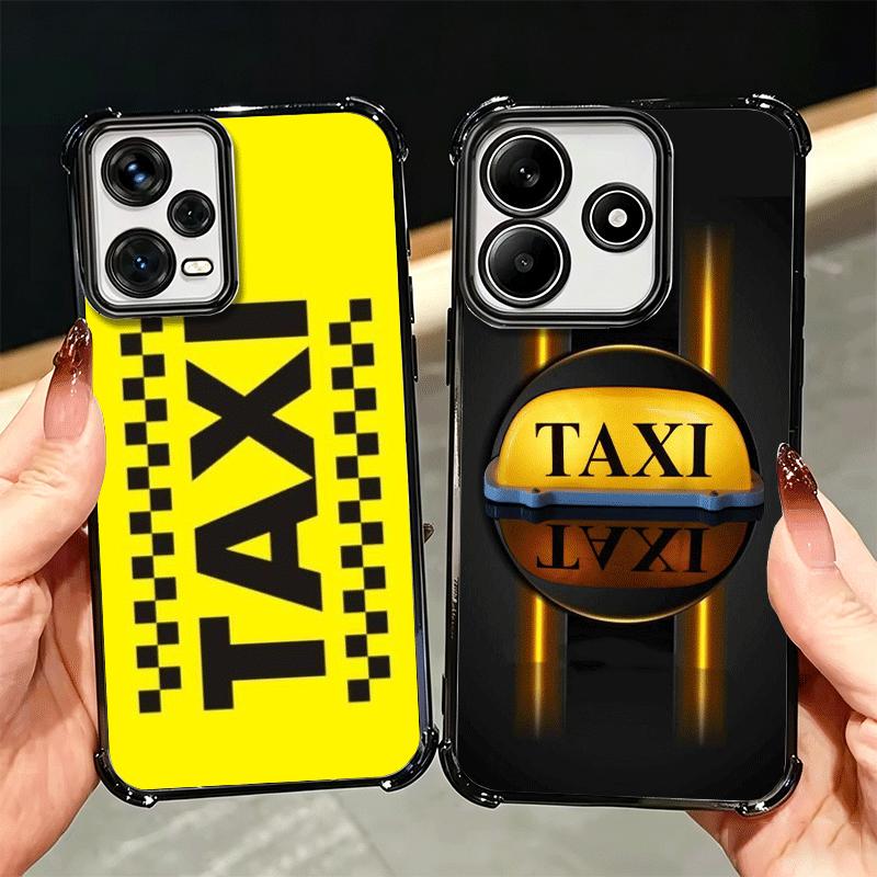 NYC Gelbe Taxi-Cabriolets Weiche Handyhülle Für Xiaomi Redmi Note 14 15 Pro Plus 13 12 11S 11T 5G 10 9S 9 Galvanisiert Anti-Fall Fundas