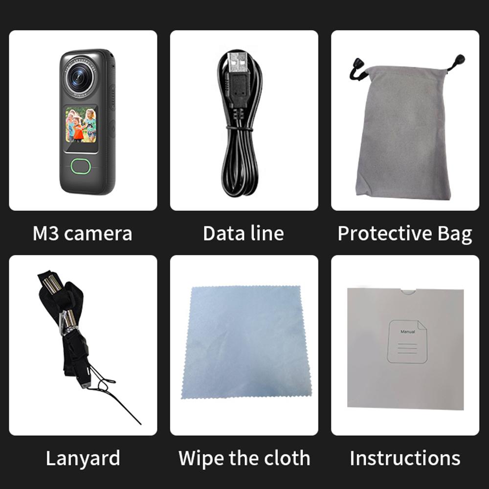 4K Actionkamera WiFi Sportkamera 150 graders vidvinkelobjektiv 1,4 tums pekskärm Anti-skak