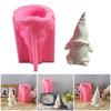 Gnome Figurine Shaped Ornament Mold Flexible Silicone Christmas Desktop Decoration Mold Living Room Embellishment Mould