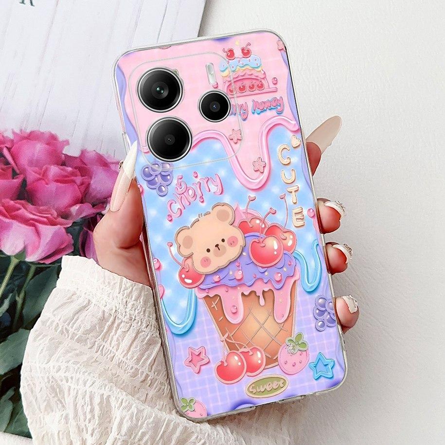 For Cover Xiaomi Redmi Note 14 4G Phone Case Luxury Marble Machine Soft Silicone Slim TPU Funda For Redmi Note 14 4G Note14 Capa