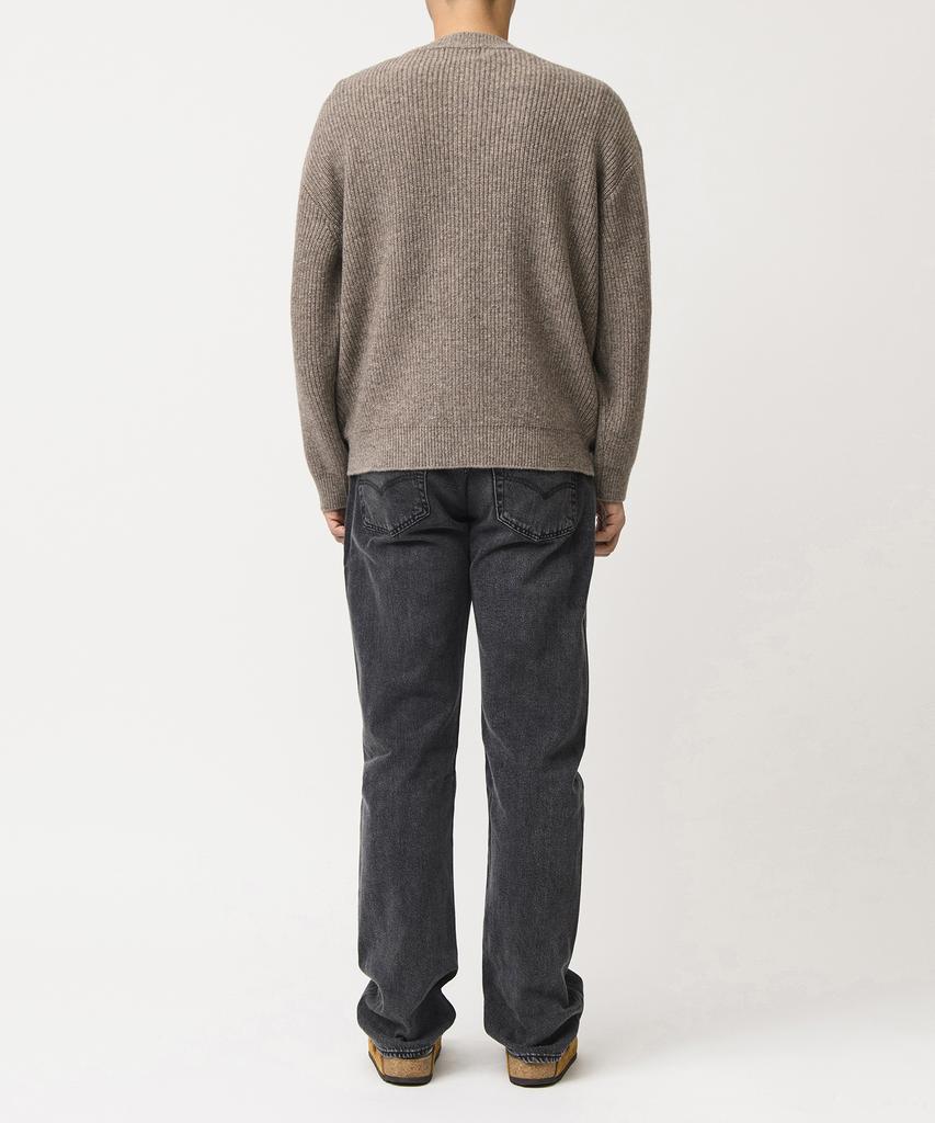 BEAT&SLNC Morrow Crewneck Cardigan (Mocha)