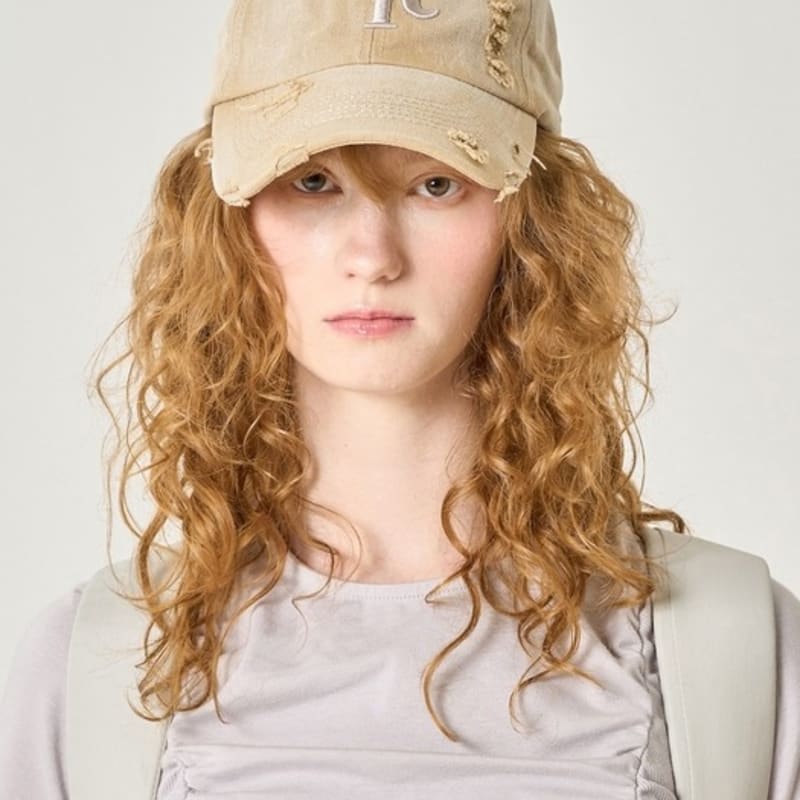 ELLIOTI Brush Washed Ball Cap_Beige