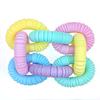 10/30/50PCS Diameter 1.9cm Pop Tubes Sensory Fidget Toys Stress Relief Stretch Tubes For Kids Adult Birthday Party Gifts juguete
