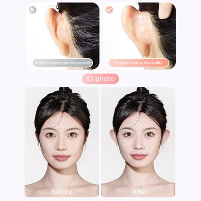 12/30 Stück pro Box Kosmetische Elfenohren-Aufkleber Selbstklebende Ohrenkorrektoren Unsichtbare Ohrenstützen für kreatives Make-up