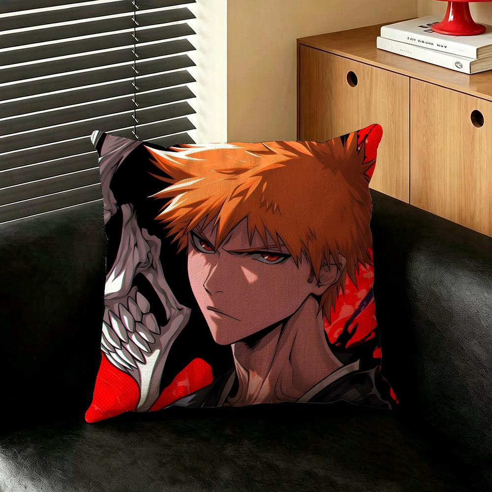 Anime BBLEACH Cushion Cover Creative Pillowcases for Interior Decoration Office Living Room Home Car Hot