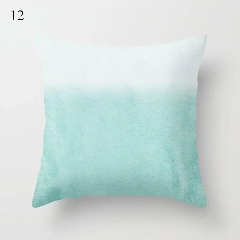 45x45cm Fresh Mint Green Geometric Animal Love Pillowcase Comfortable Sofa Car Seat Cushion Cover Room Aesthetic Home Decor