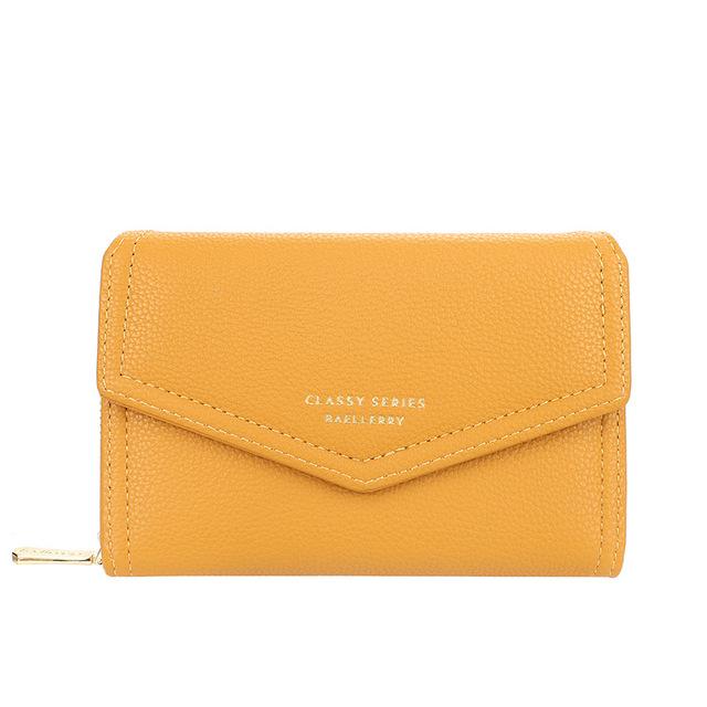 Women'S Wallet Fashion Lychee Grain PU Leather Women'S Zipper Buckle Horizontal Coin Purse Multi Card Bag