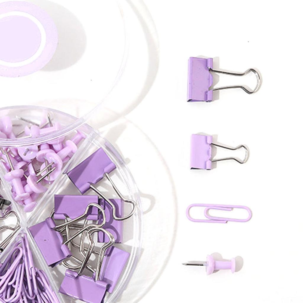 Paper Clips Clips Assorted Multifunction Push Pins Sets with Box for School Document