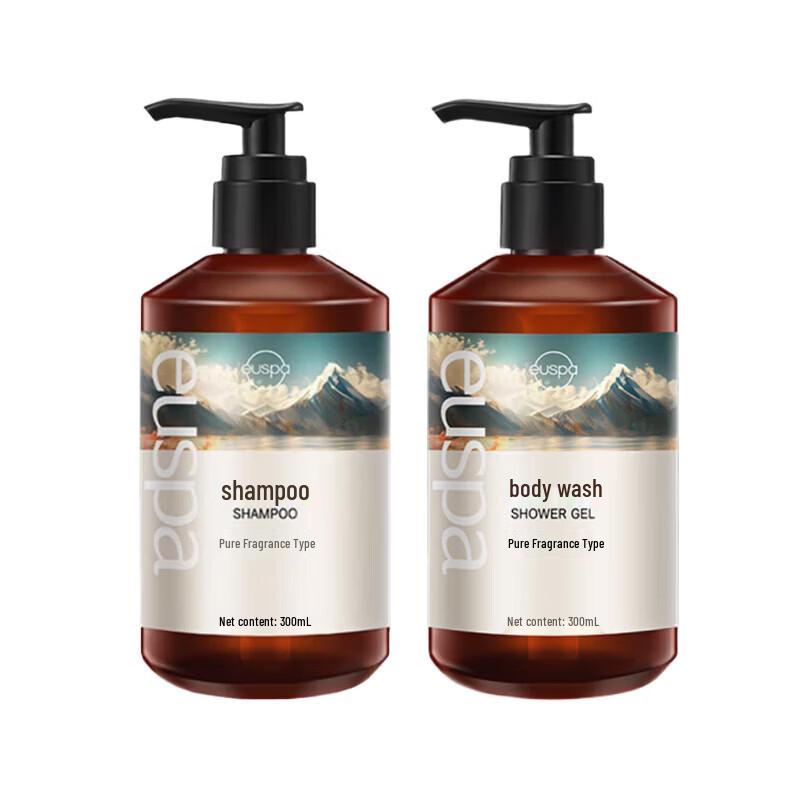 CHANDO euspa Relaxing Time Shower Gel & Shampoo Set