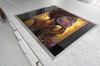 GLAS-SCHNEIDEBRETT 45x52 FRAU