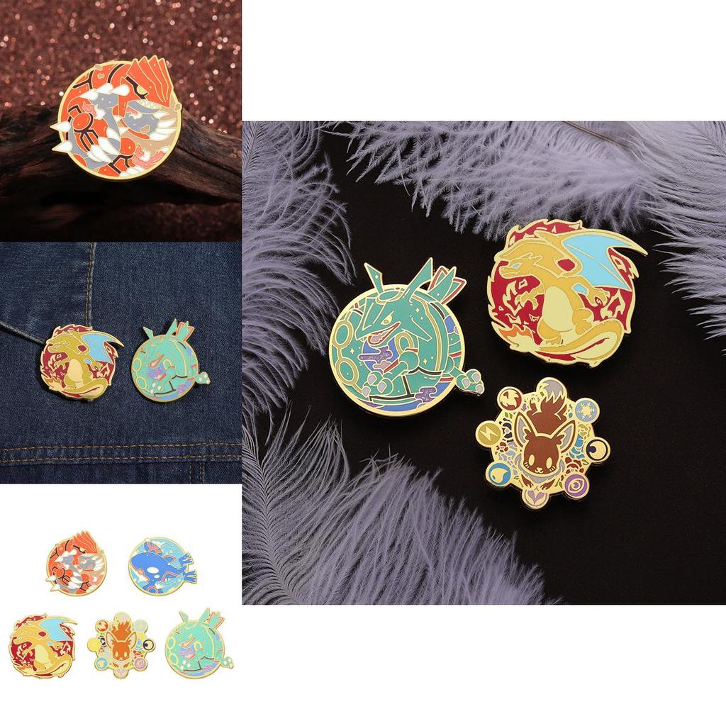 Adorable Cartoon Pokmon Legendary Monster Enamel Pin Collectible Brooch For Fans