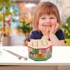 Kinderspielzeug Cartoon Holztrommel Früherziehung Musikspielzeug für Kinder Trommel Musikinstrumente