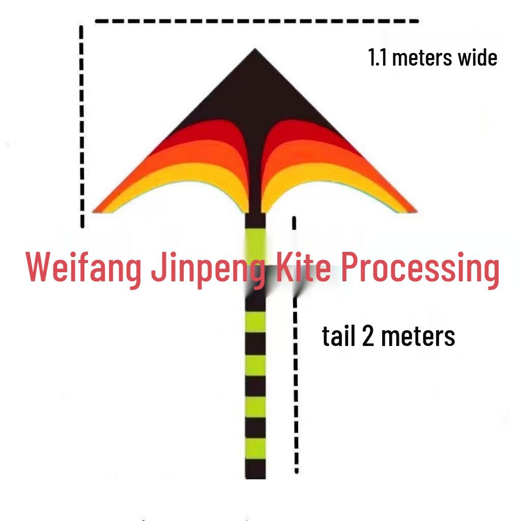 Great Plains Extra Large Rainbow Kite for Kids - Excellent Flying Cartoon Design