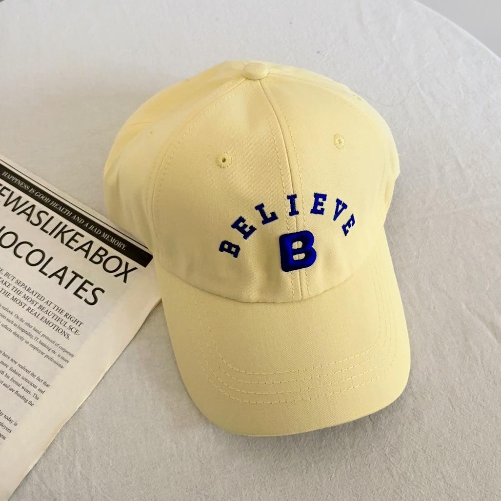 

Fashion versatile big head circumference increases and deepens the face small peaked cap personalized letter embroidery baseball cap for men and women M（56-58cm）